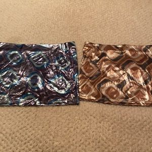 Trails Metallic Mini Skirts (2) Size S